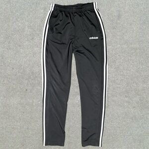 ADIDAS Track Pants Mens Medium Prime‎ Green Black White Stripe Soccer Pants
